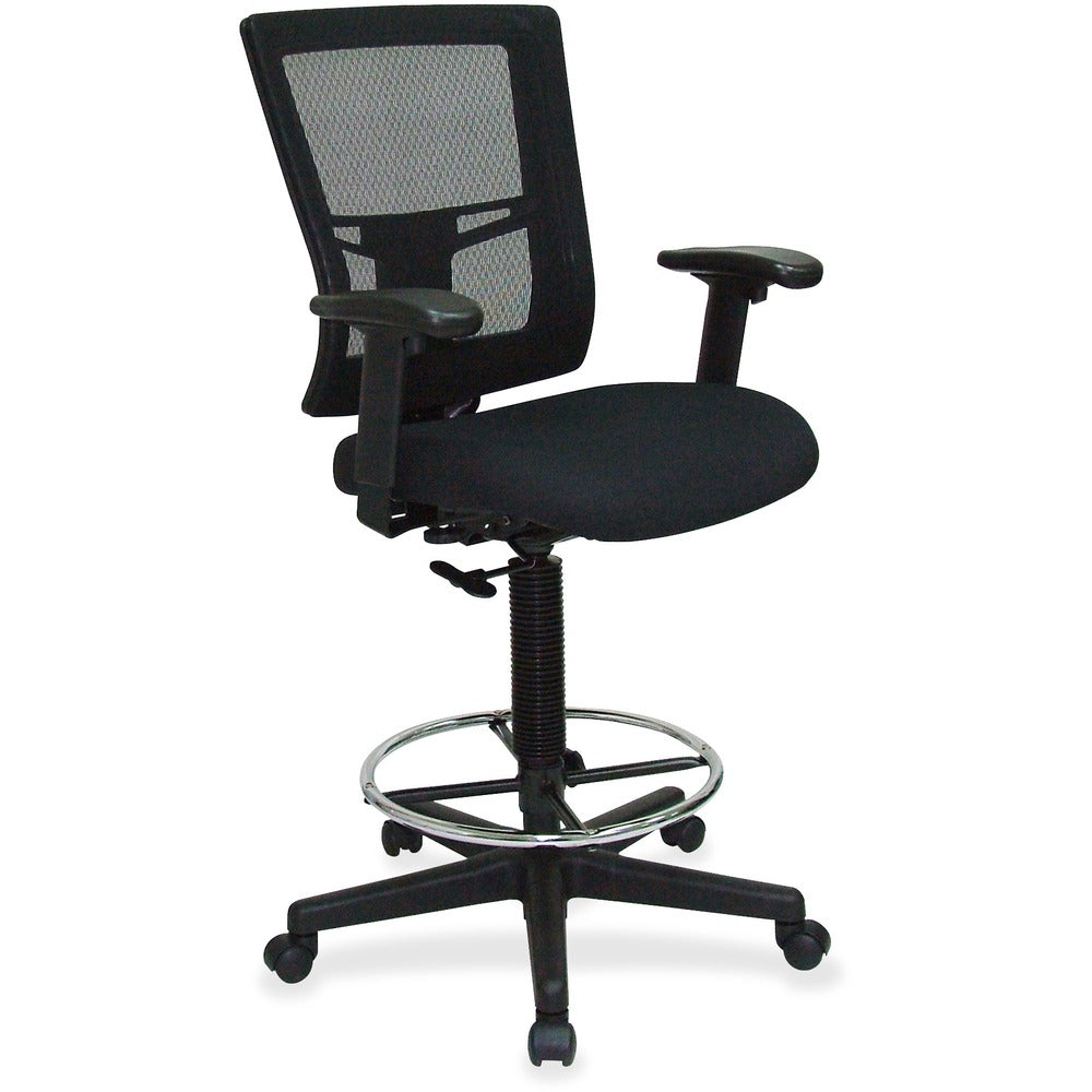 Image of Lorell Drafting Stool, 27"x25"x48", Black