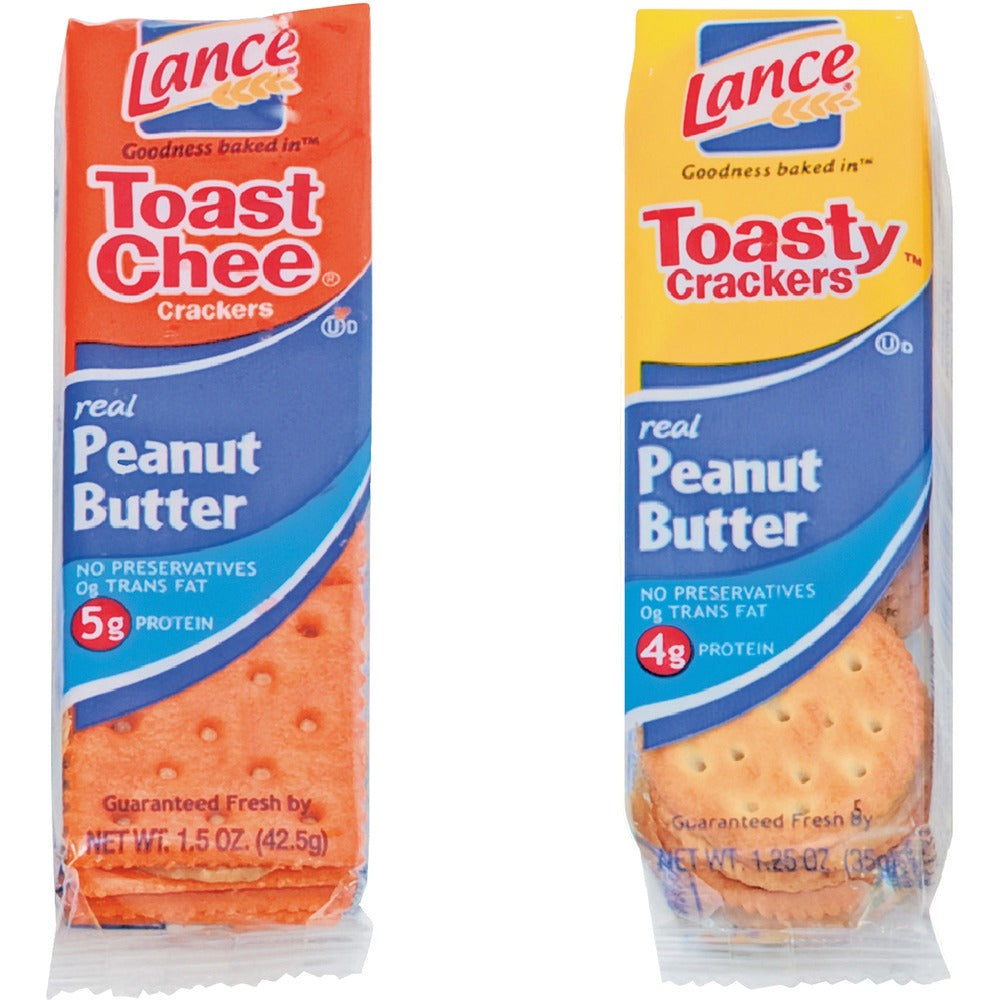 Image of Lance Snack Packs, Crackers/Cookies, 1.4 oz.-1.65 oz, 24/BX, AST