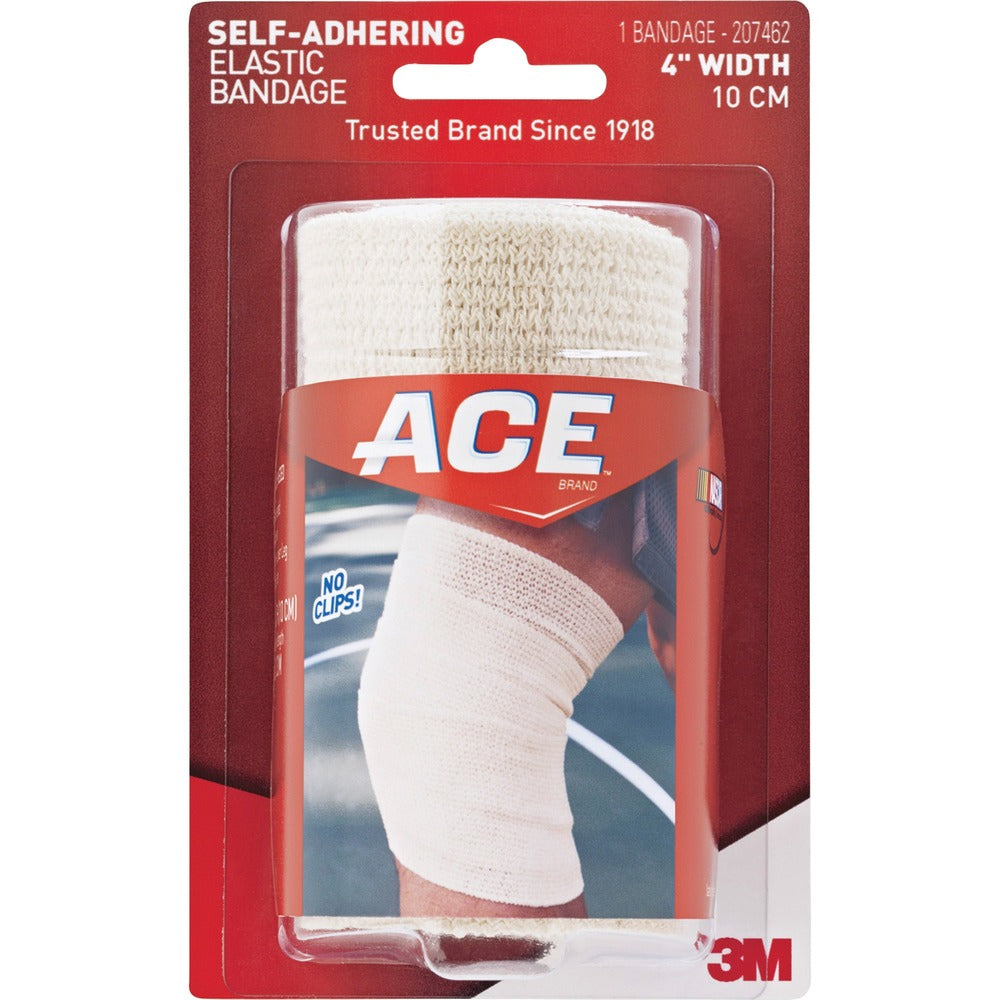 Image of 3M Athletic Support Wrap, 4" W, Self-Adhering, Tan