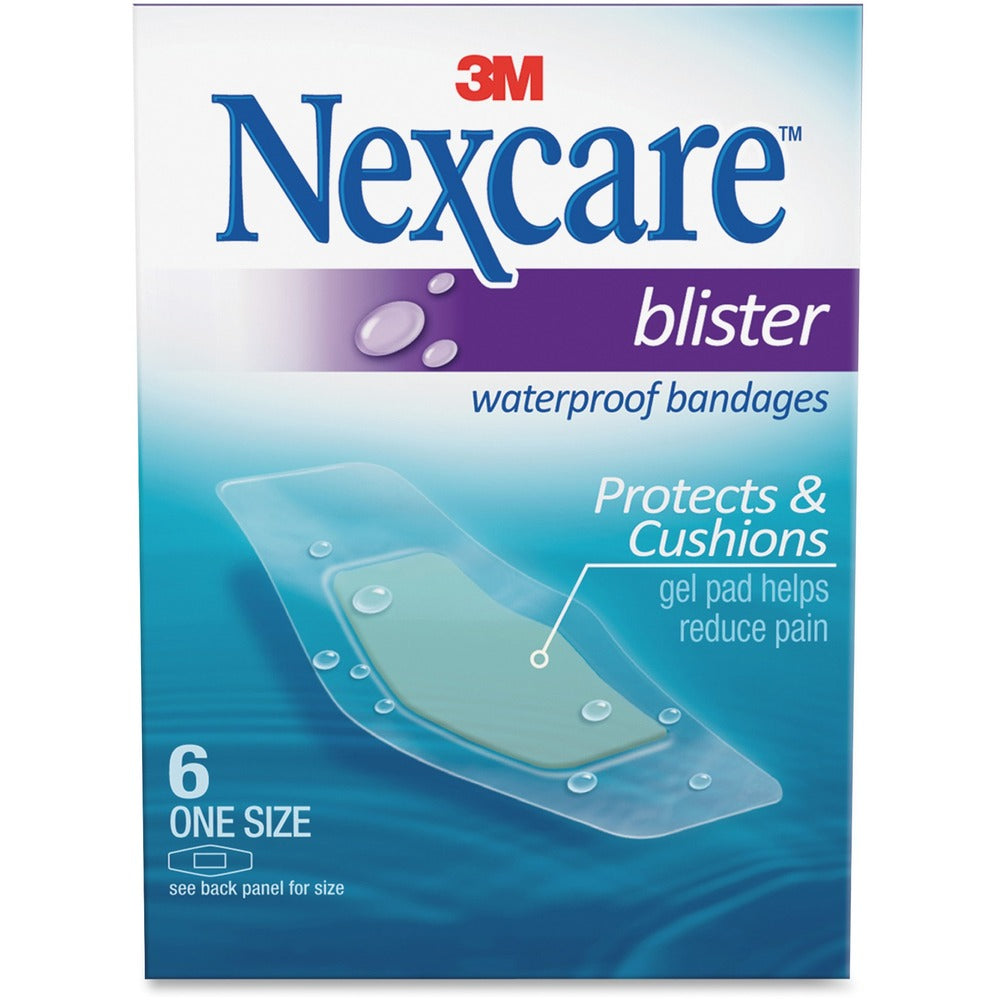Image of 3M Nexcare Blister Bandages, Waterproof, 6/BX, Clear