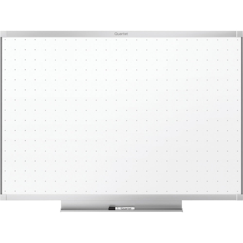 Image of Quartet 2 Total Erase Whiteboard, w/Marker, Tray, 6'x4', Aluminum