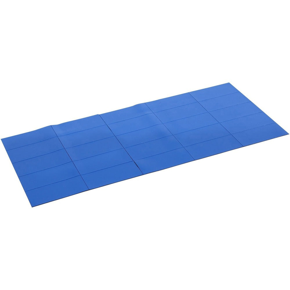 Image of Bi-silque Magnetic Dry Erase Strips, 7/8"x2", 25/PK, Blue