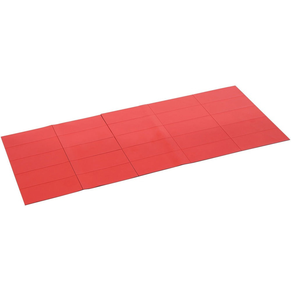 Image of Bi-silque Magnetic Dry Erase Strips, 7/8"x2", 25/PK, Red