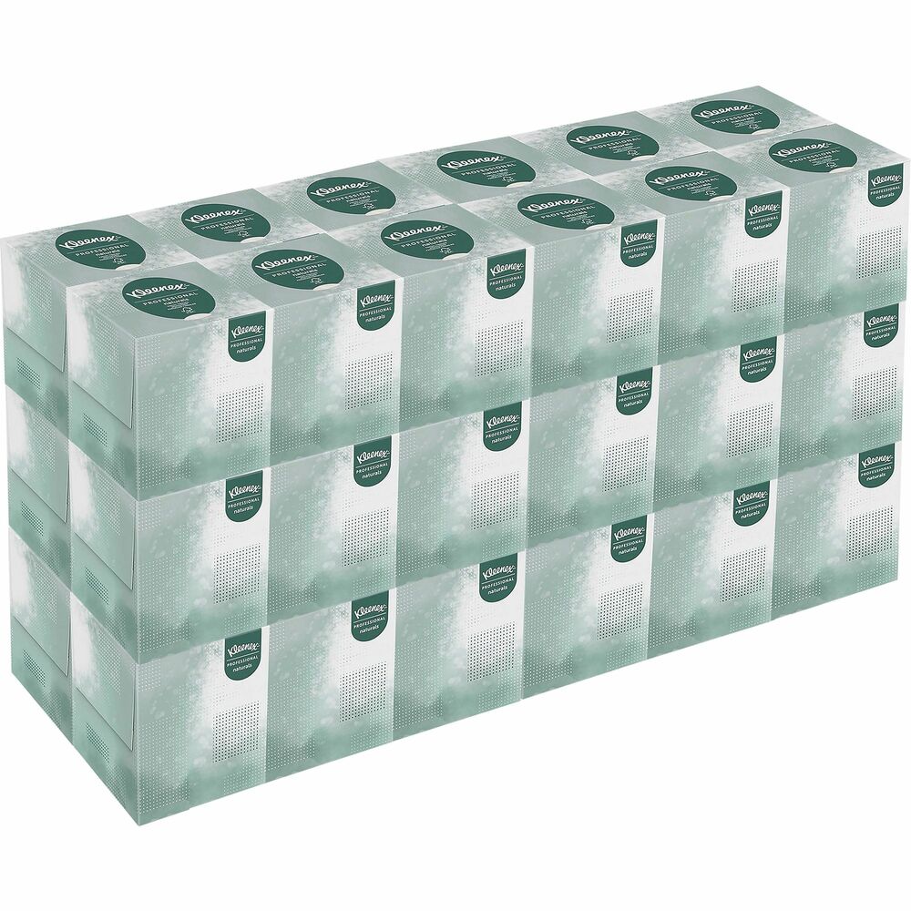 Image of Kimberly-Clark Professional Facial Tissue, 2-Ply, Kleenex, Cube Box, 90/BX, 36BX/CT, WE