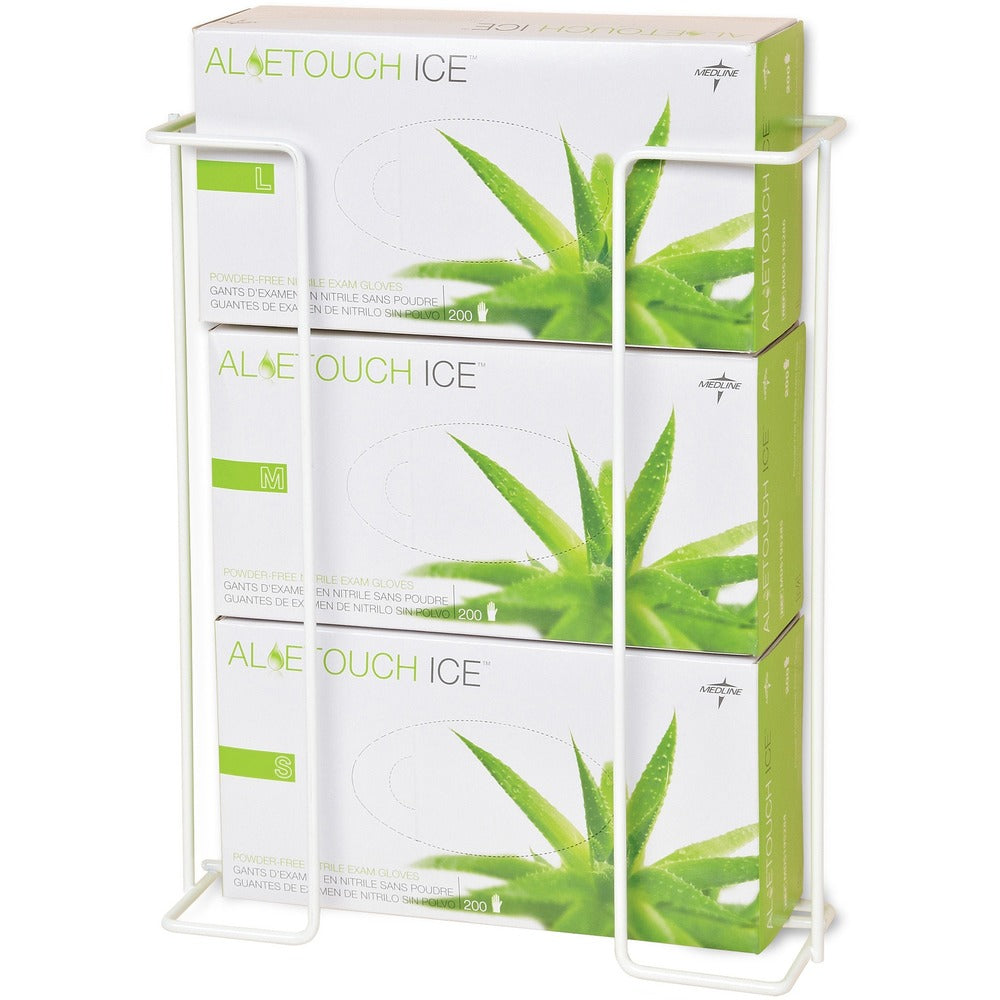 Image of Medline Wire Glove Dispenser Box Holder, Horizontal, Triple, 2/PK,WE