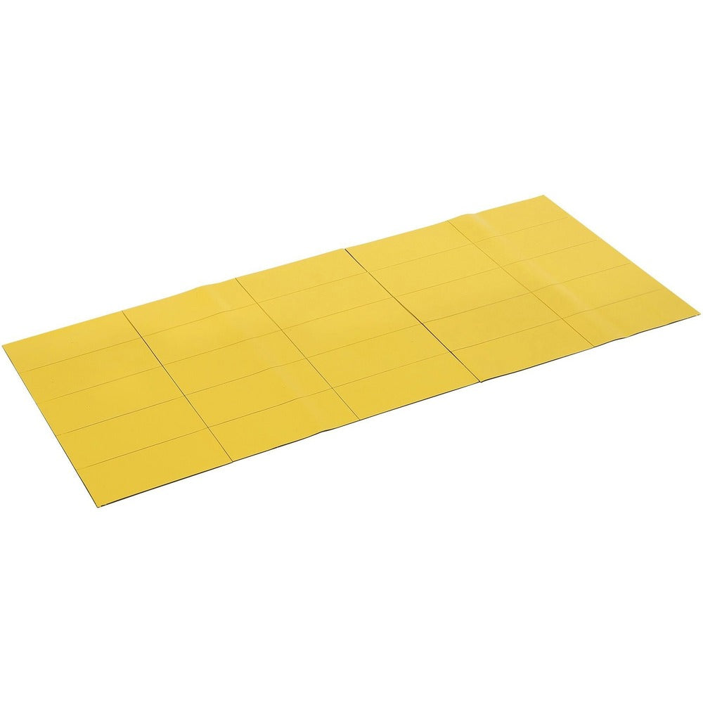 Image of Bi-silque Magnetic Dry Erase Strips, 7/8"x2", 25/BG, Yellow