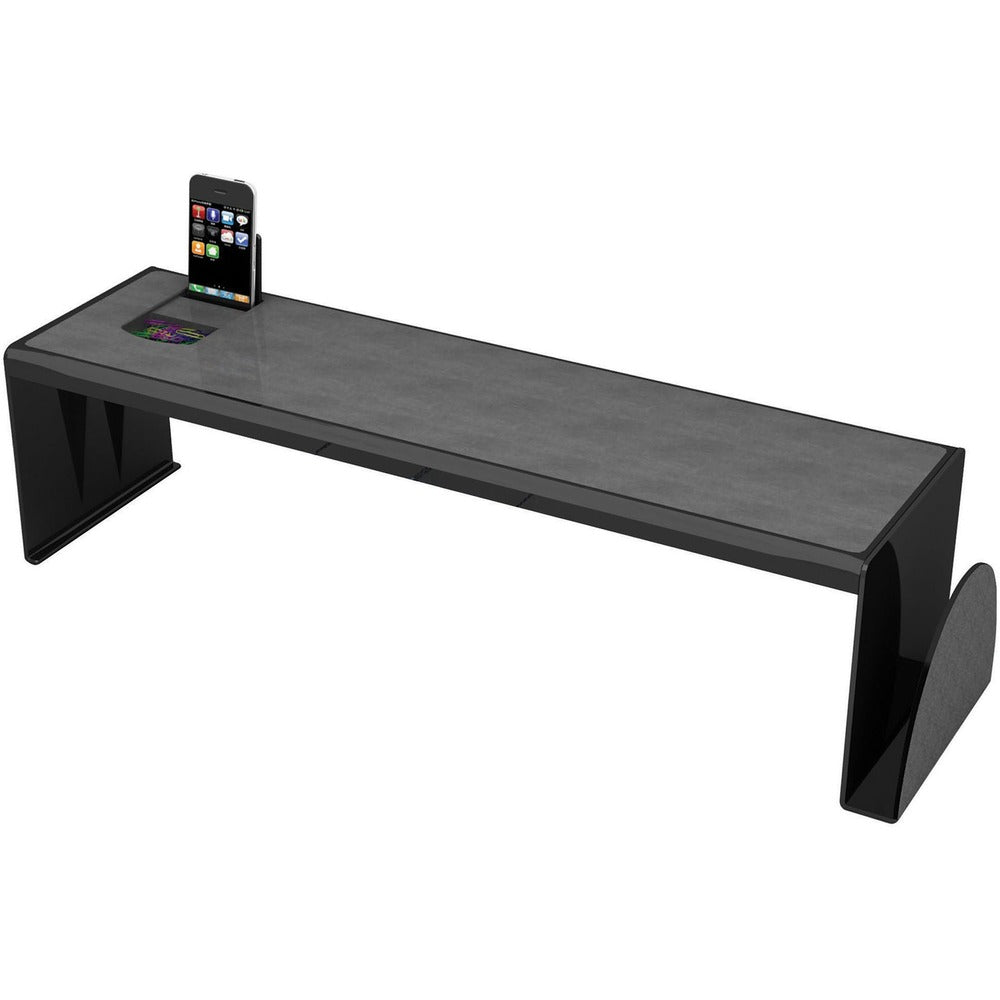 Image of Deflecto Heavy-Duty Desk Shelf, 6.75"x7"x25.63", Black