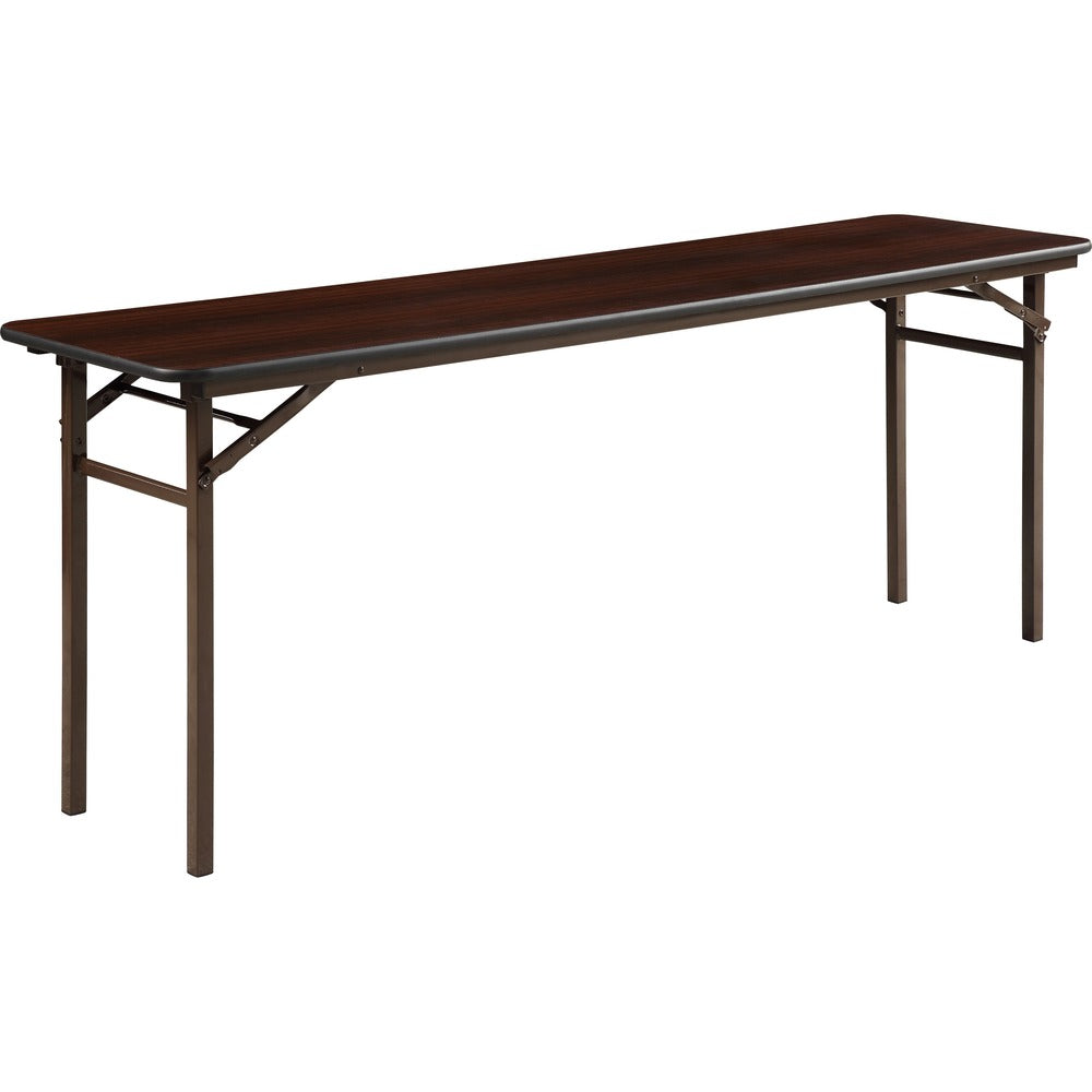 Image of Lorell Folding Table, Rectangular, 5/8" Thick Top, 72"x18"x29", MY