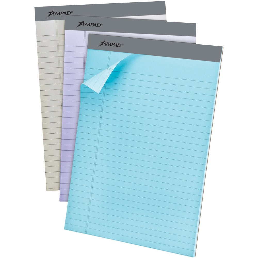 Image of Tops Perforated Pads, Legal Ruled, 8-1/2"x11", 6/PK, AST Pastel