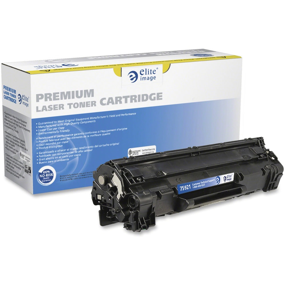 Image of Elite Image Remanuf. Toner Cartridge, f/Canon 125, 1600 Page Yld, Black