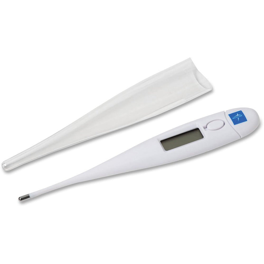 Image of Medline Premier Oral Thermometer, Digital, LG LCD Screen, White