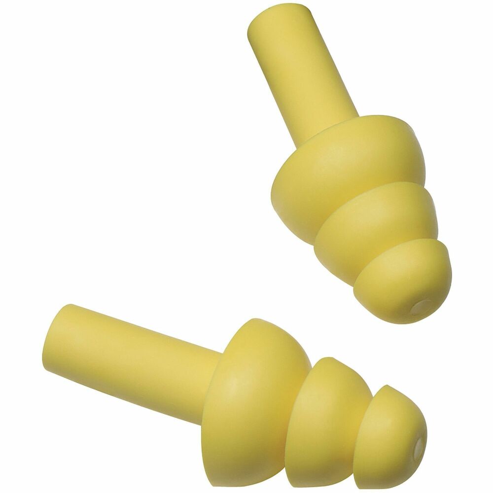 Image of 3M Earplugs, w/Case, Uncorded, 25-NNR, 100/BX, Yellow