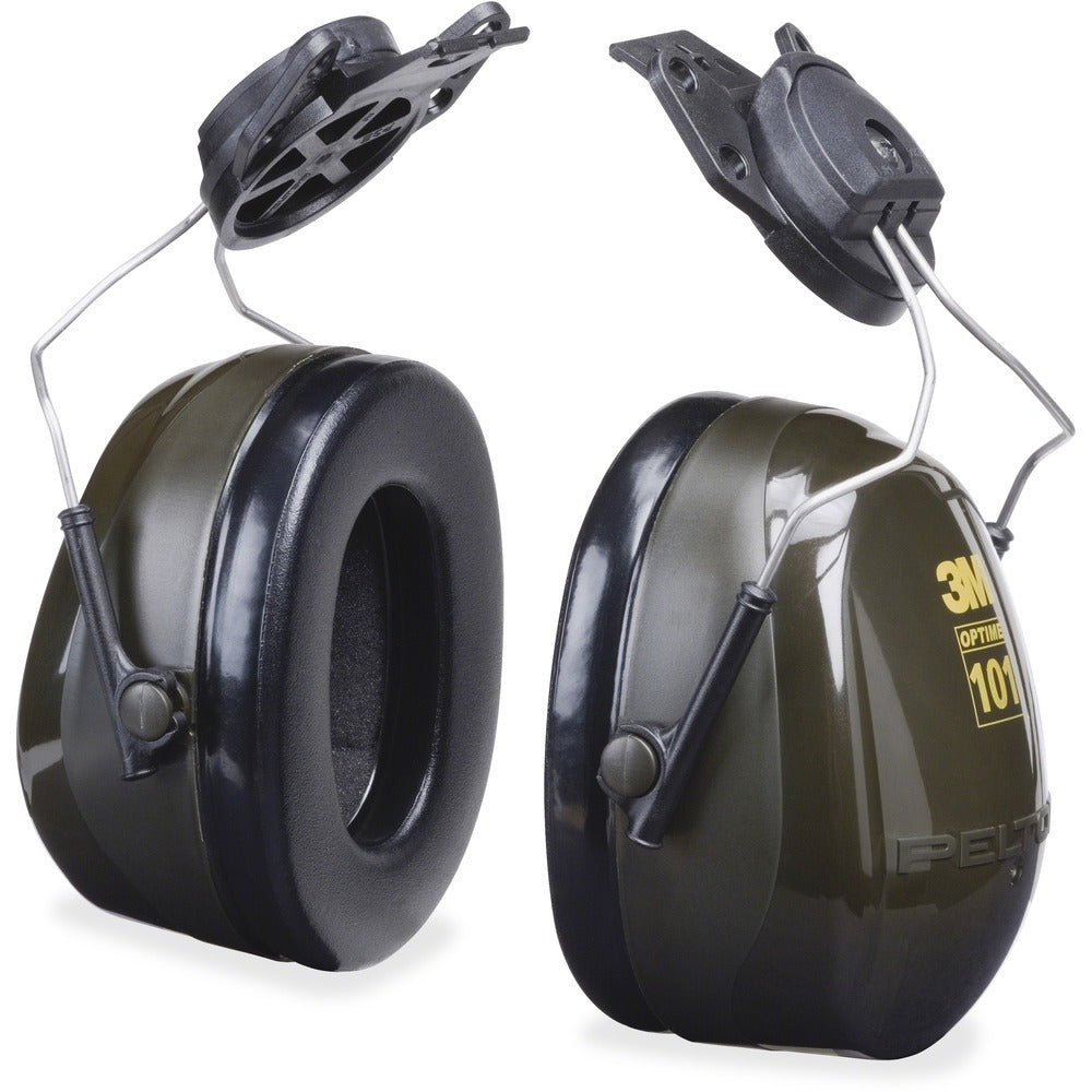 Image of 3M Cap-Mount Earmuff, f/Hardhat, 24dB NRR, Black