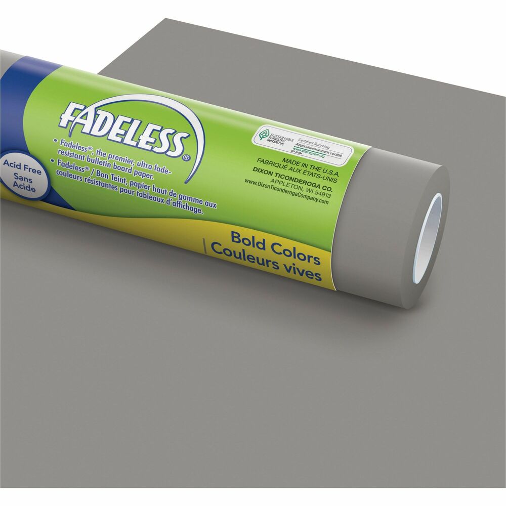Image of Pacon Art Paper Roll, Fadeless, 48"x50', 50 lb, Pewter