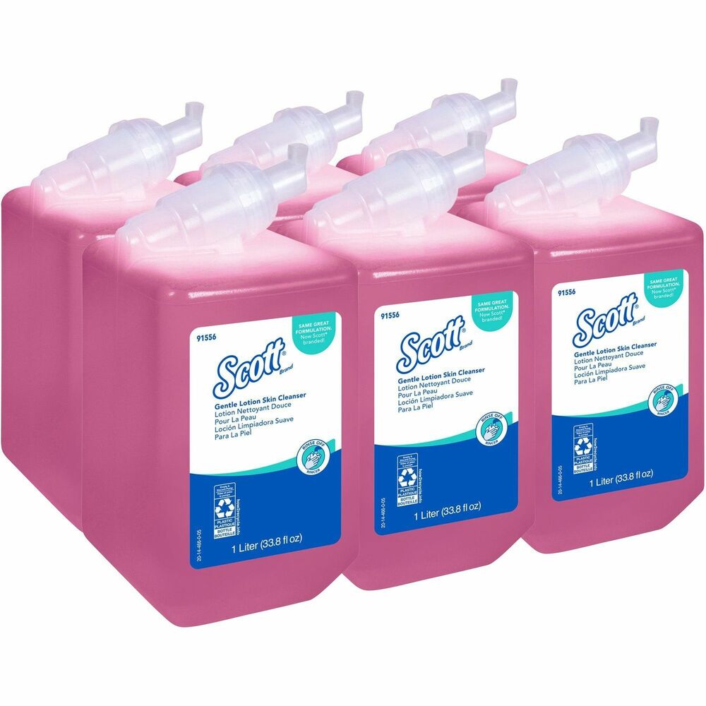 Image of Kimberly-Clark Professional Skin Lotion Cleanser Refill, 1 Liter, 6/CT, Pink