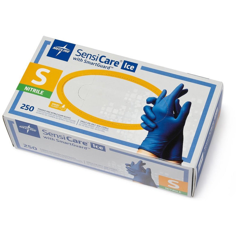 Image of Medline Exam Gloves, Powder-Free, Small, 250/BX, BE