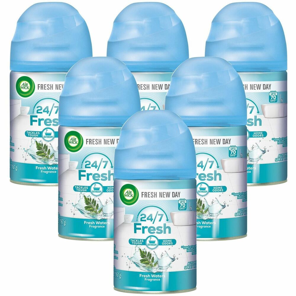 Image of Reckitt Benckiser Air Freshener Refill, f/ Freshmatic Kit, 6/CT, Fresh Water