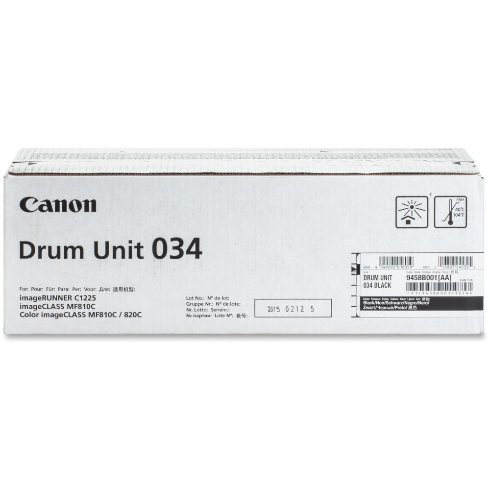 Image of Canon Drum Unit, f/ MF810CDN/820CDN, 34,000 Page Yield, BK