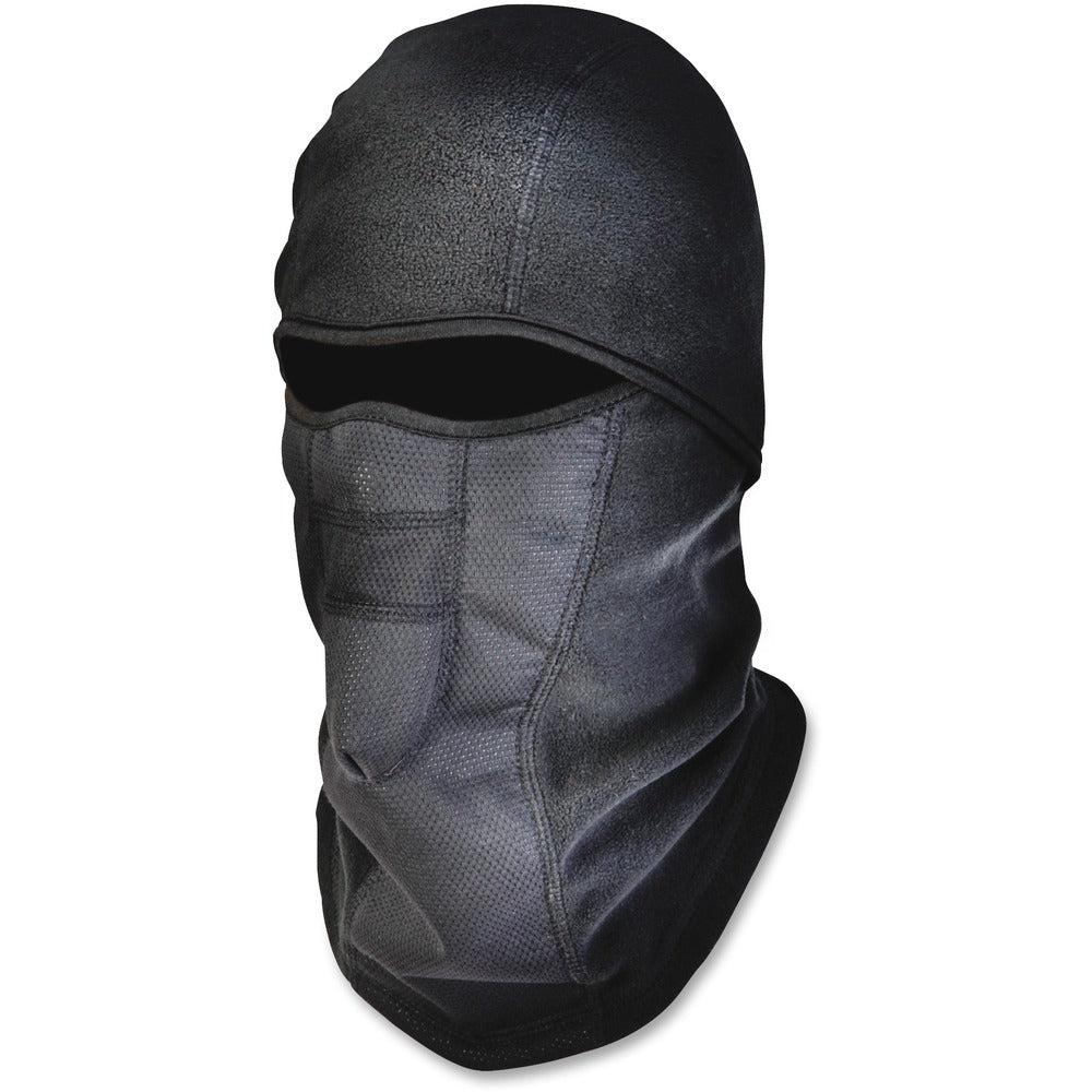 Image of Ergodyne Face Mask,Balaclava,WindProof,Hinged,Washable,Black