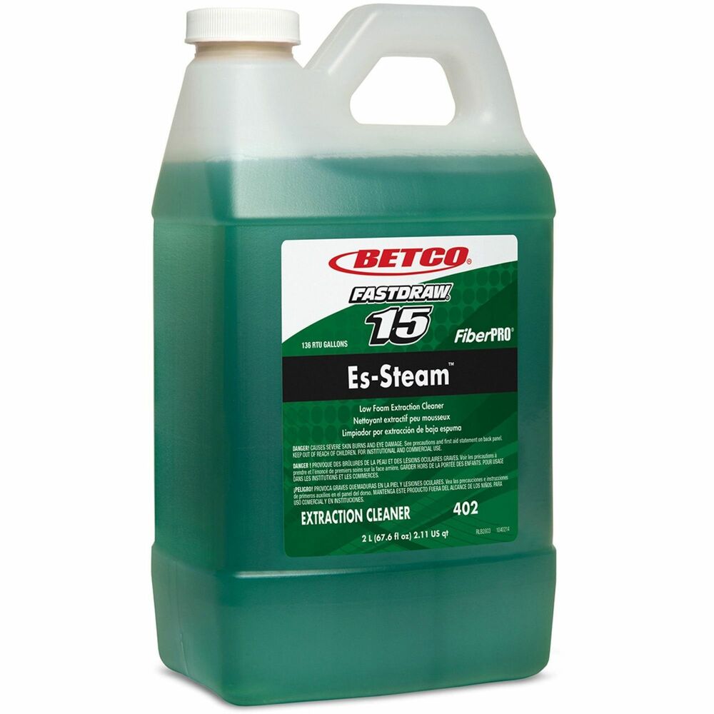 Image of Betco Corporation Carpet Cleaner, FiberPro, FASTDRAW 15, 2L, 4/CT, Green