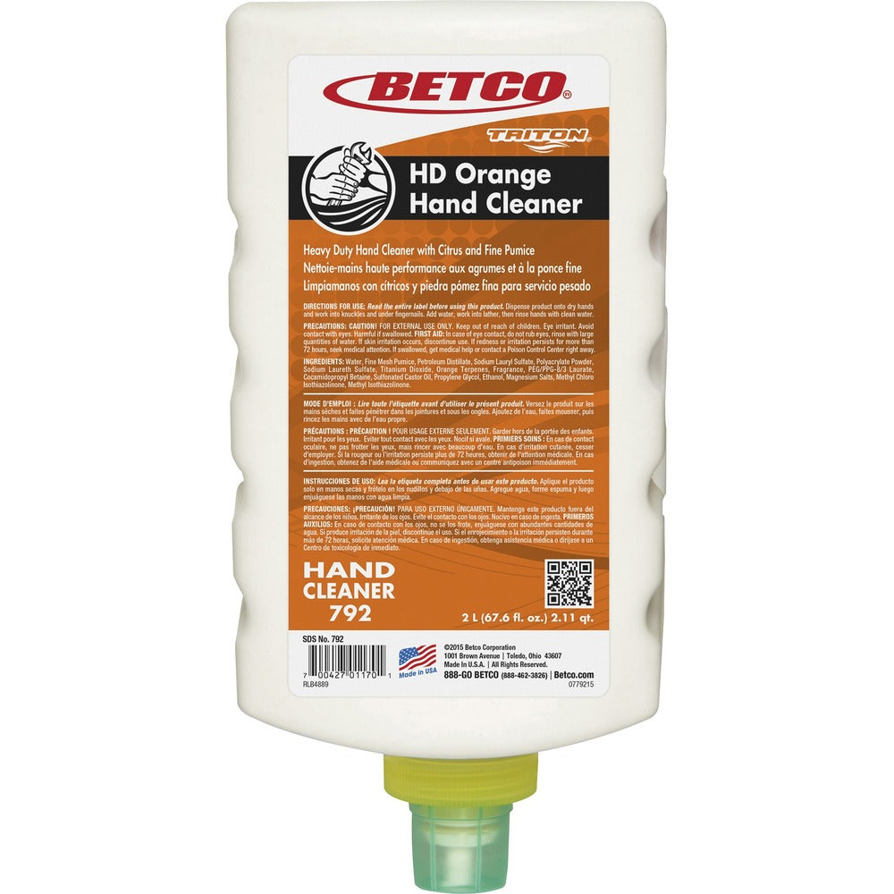 Image of Betco Corporation Skin Cleanser, Heavy Duty, Natural Citrus