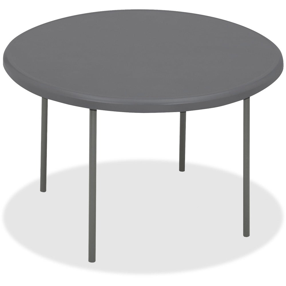 Image of Iceberg Round Folding Table, 60", Charcoal