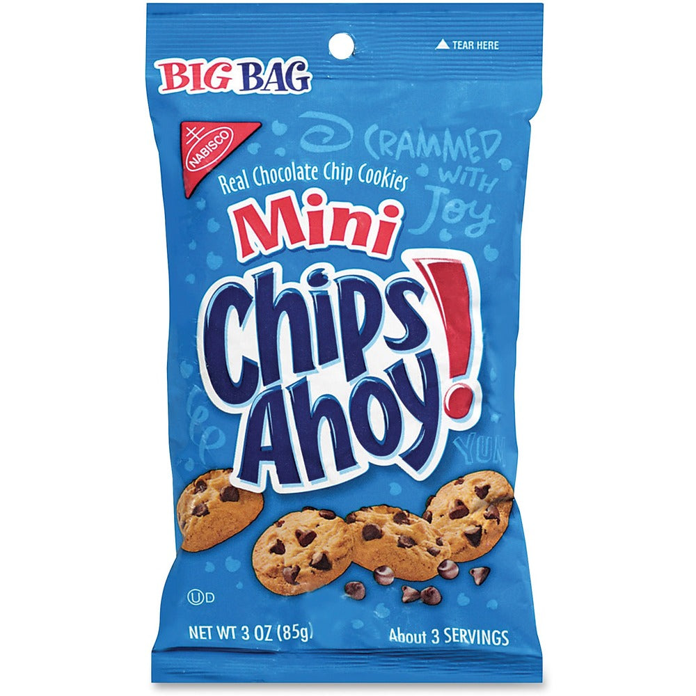 Image of Mondelez International Mini Chips Ahoy, 3oz., 12/CT, Blue