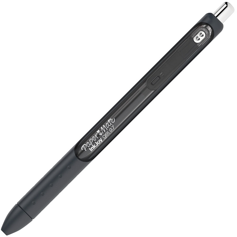 Image of Paper Mate Pen, Gel, 0.7mm, Retractable, InkJoy, 10/PK, Black