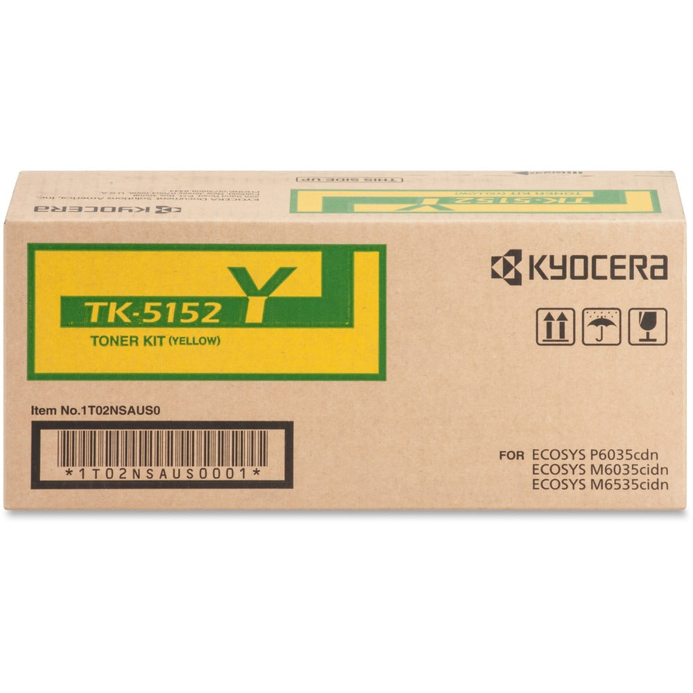 Image of Kyocera Toner Cartridge, f/6035/6535, 10,000 Page Yield, Yellow