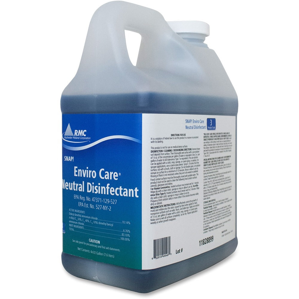 Image of Rochester Midland Corporation Disinfectant,Neutral,Concentrated Liquid,64.25oz,4/CT,BE