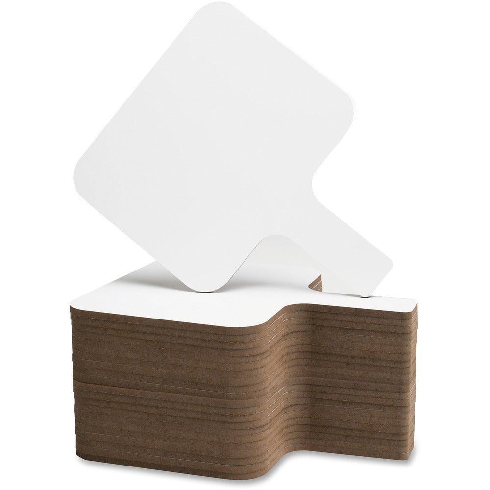 Image of Flipside Products Dry Erase Answer Paddle, Rect, 8"x9-3/4", 24/PK, White