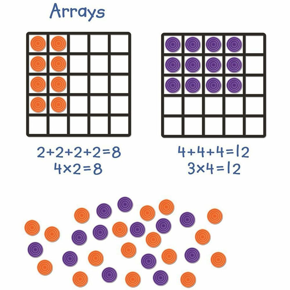 Image of Learning Resources Giant Magnetic Array Set, 52Pcs, Ast