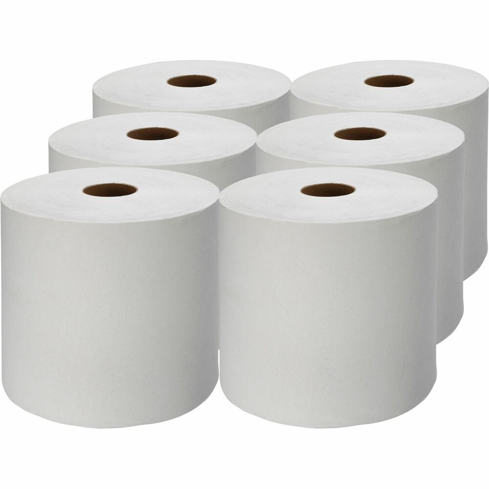 Image of Genuine Joe Hardwound Roll Towels,2"Core,7-7/8"x1000',6RL/CT,WE