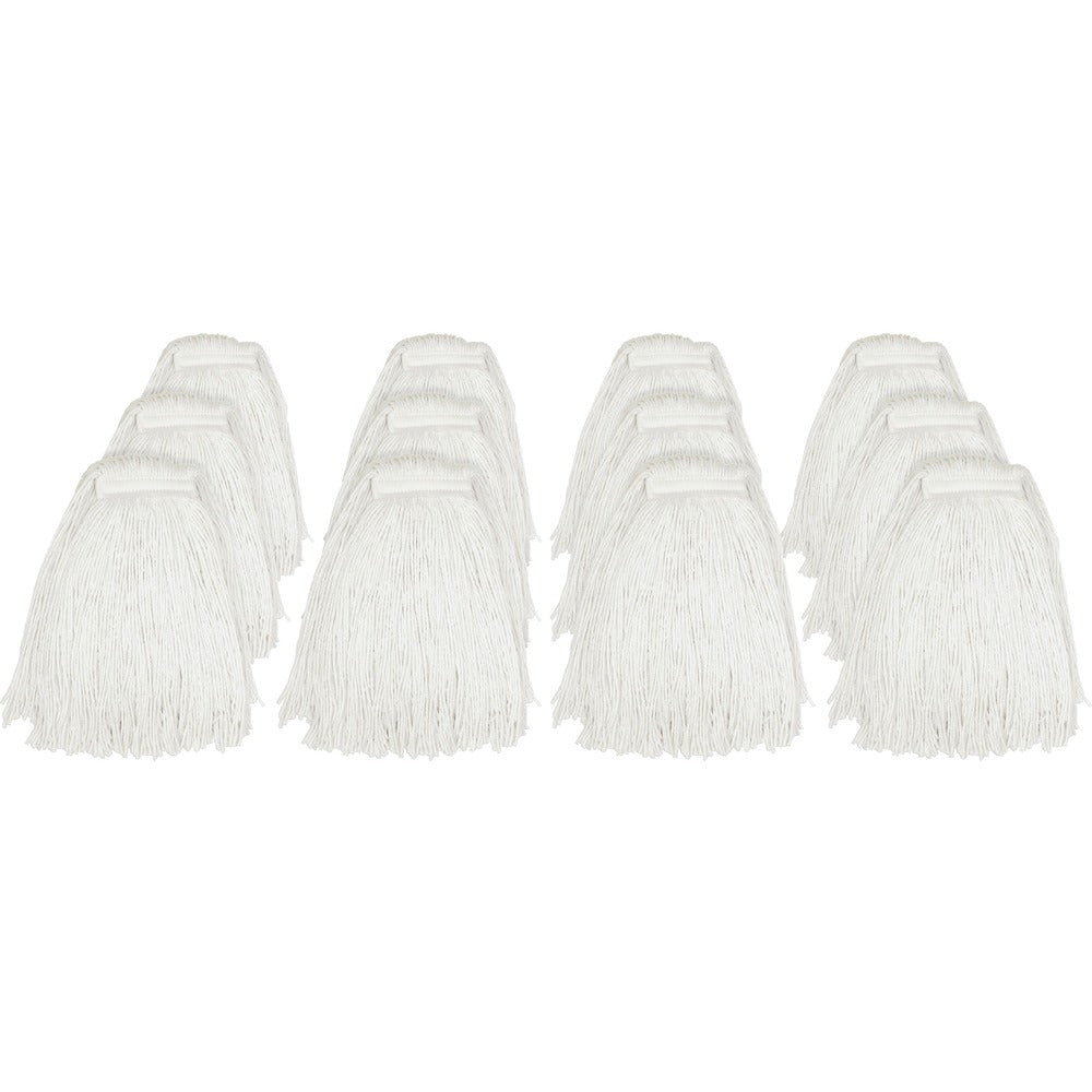 Image of Genuine Joe Rayon Cut End Narrow Band Mop, 20oz., 12/CT, Natural