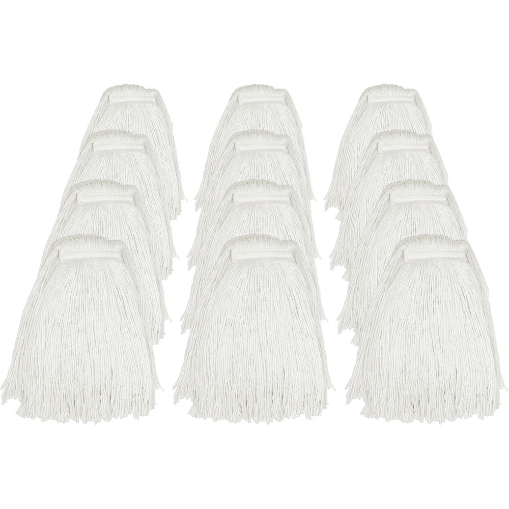 Image of Genuine Joe Wet Mop Refill, Rayon, Cut End, Narrow Band, 24oz, 12/CT NL