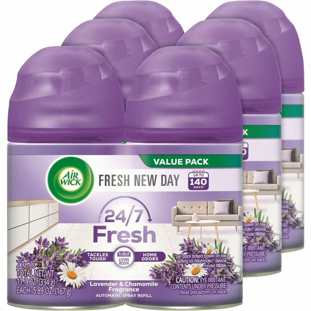Image of Reckitt Benckiser Air Wick Refill, 6.17oz., 2/Pack, 3PK/CT, Lavender/Purple