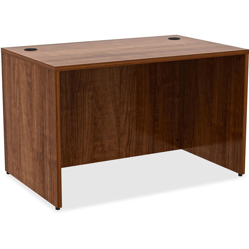 Image of Lorell Laminate Desk, 48"x30"x29-1/2", Walnut
