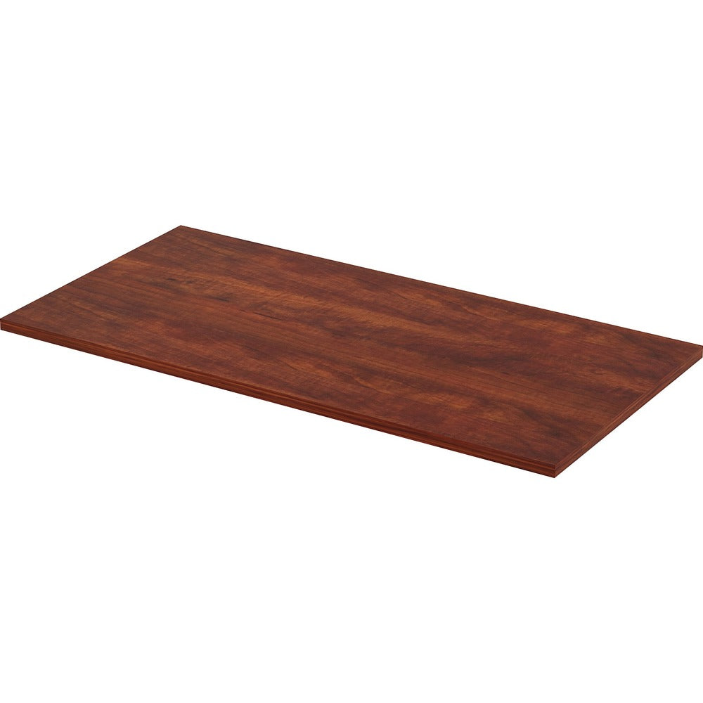 Image of Lorell Height Adj Tabletop, 48"x24", Cherry