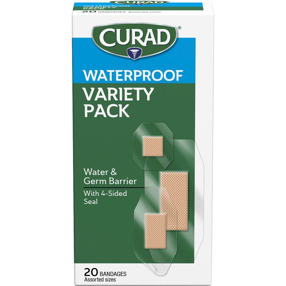 Image of Medline Waterproof Transparent Bandages, Ast Size, 20/BX, CL