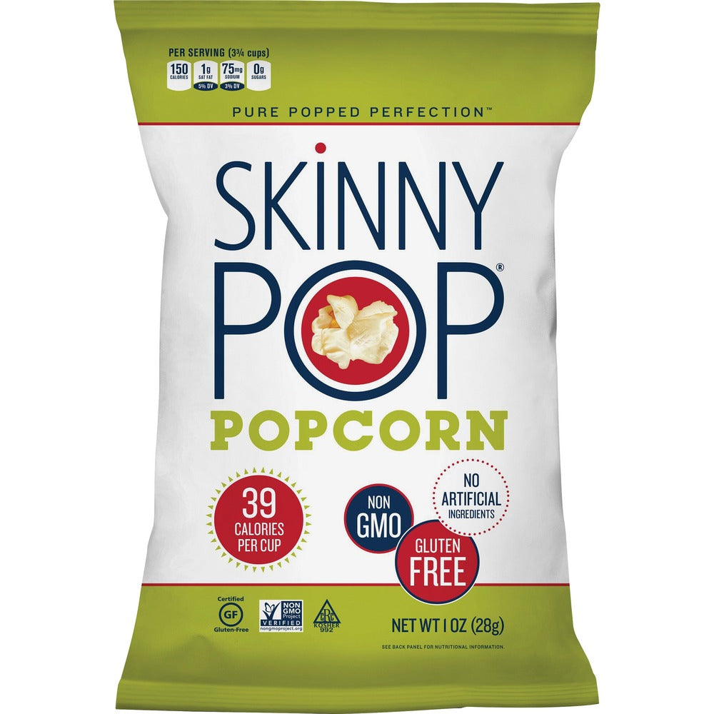 Image of Skinny Pop Popcorn Popcorn, Cholesterol-Free, 1 oz, 12/CT, Multi