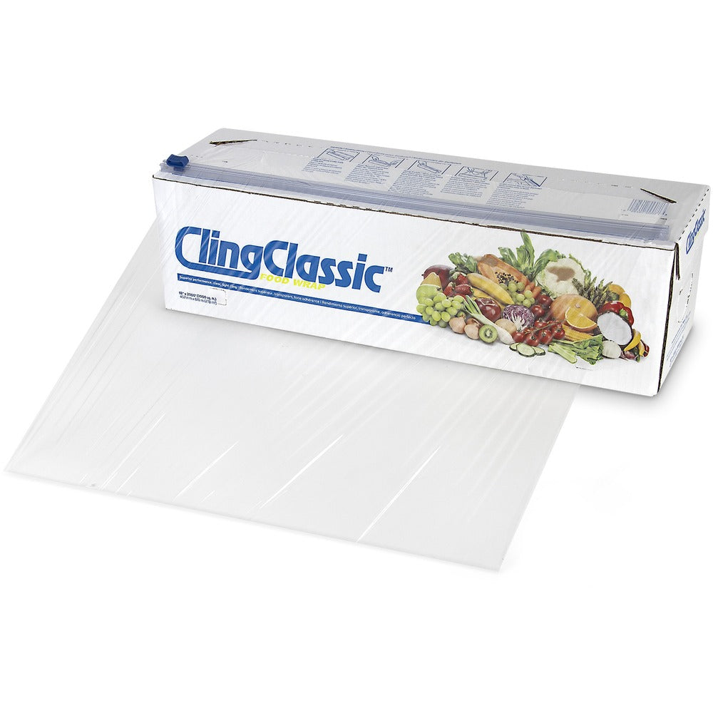 Image of Webster Prof Grade Plastic Food Wrap, 18"x2000', Clear
