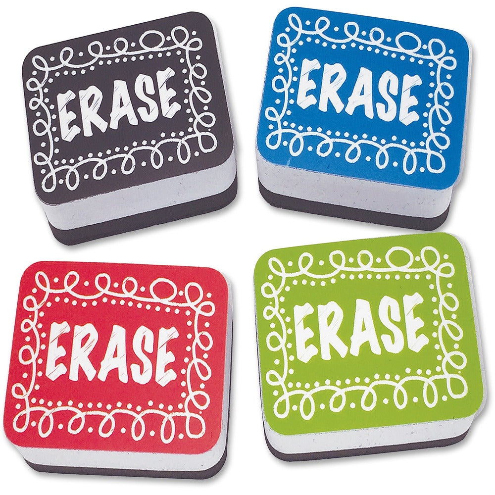 Image of Ashley Productions, Inc. Mini Whiteboard Erasers Chalk, 2"x1-1/2"x3/4", 10/PK, MI