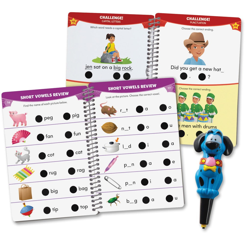 Image of Educational Insights Inc Kindergarten Reading Hot Dots Set, 100 Lessons, MI