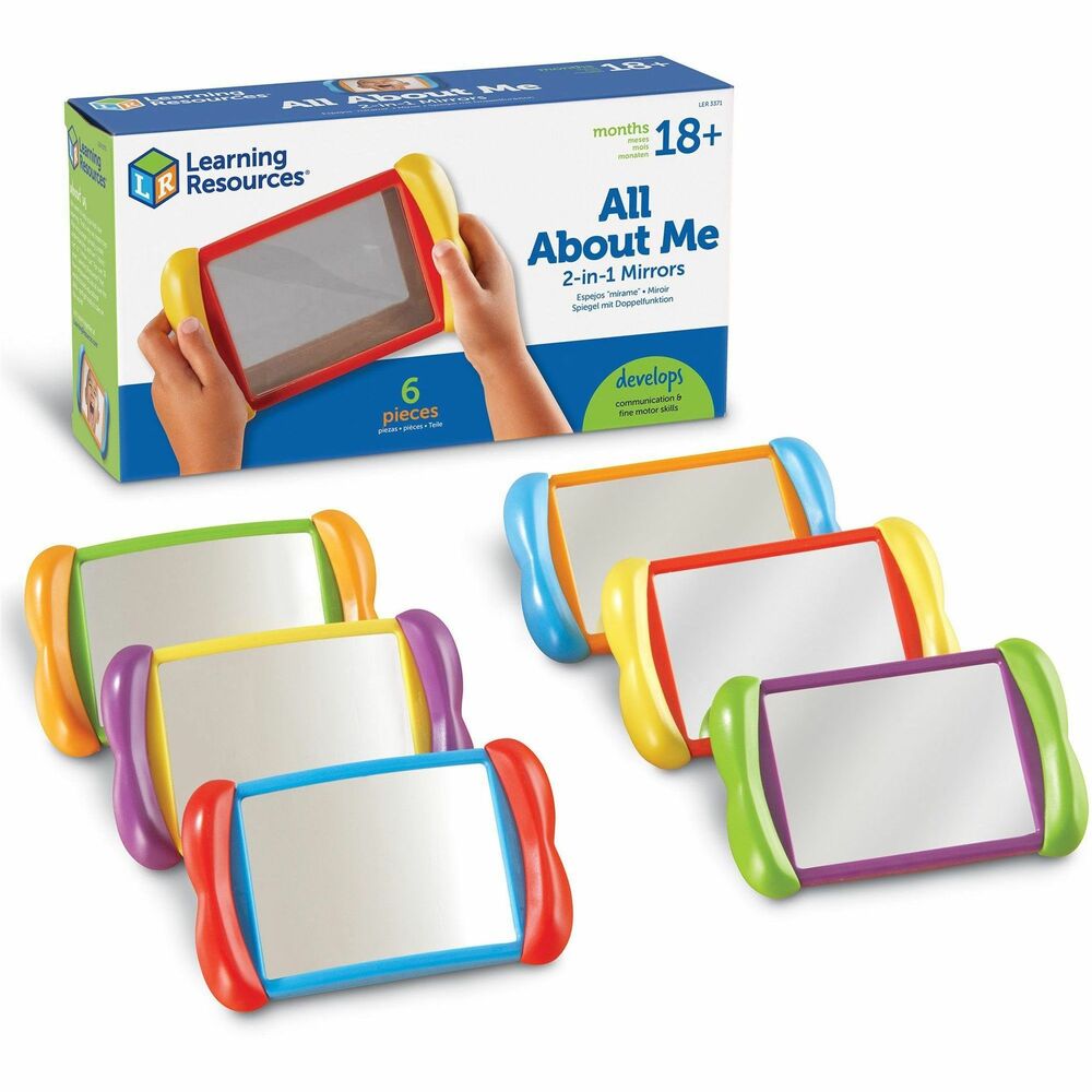 Image of Learning Resources All About Me 2-In-1 Mirrors, Age 2-Up, 6/ST, MI