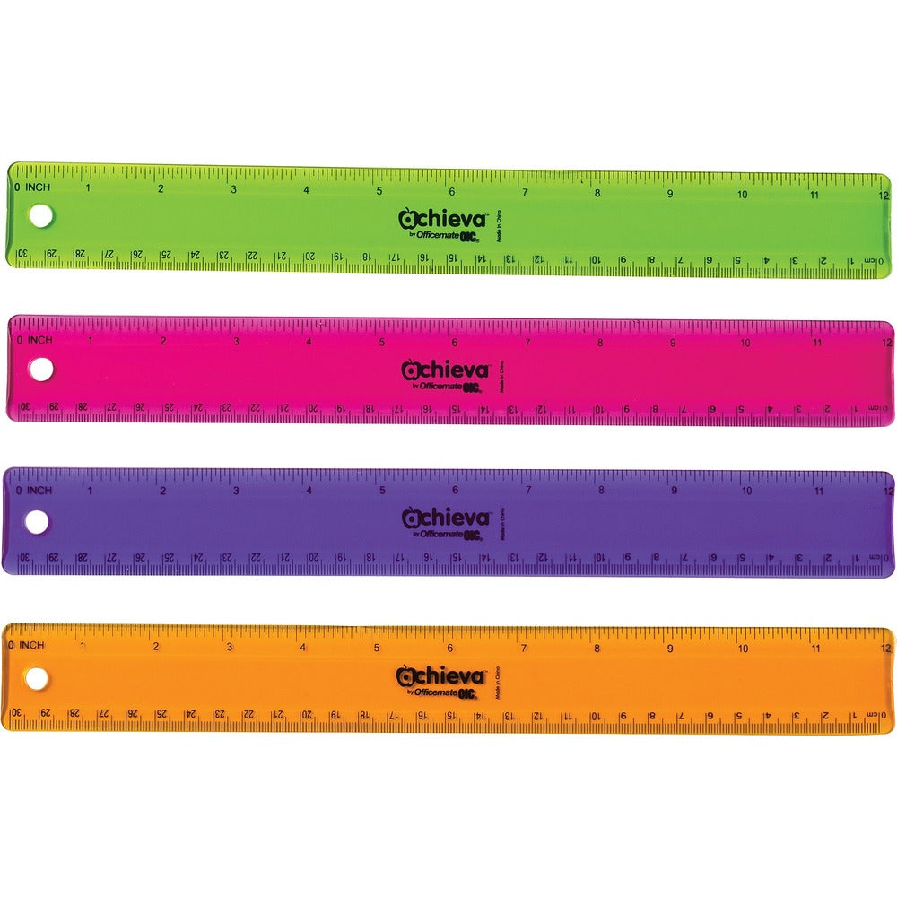 Image of Officemate Flexible Ruler, 12", 12/PK, Ast