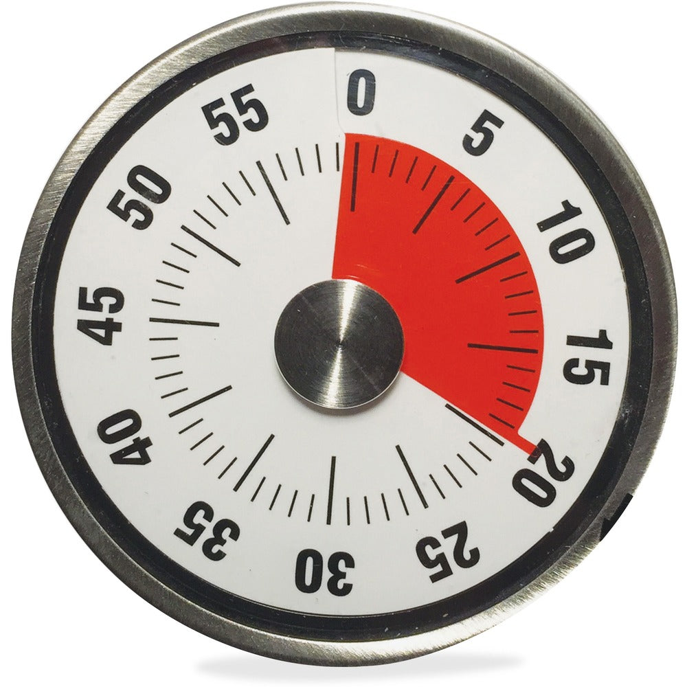 Image of Ashley Productions, Inc. Time To Go Timer, 3", Black/Silver