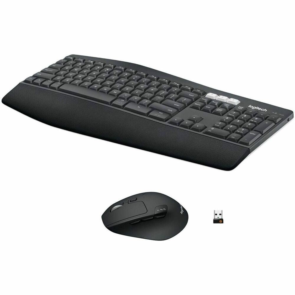 Image of Logitech Keyboard/Mouse, Wireless, 16-9/10"Wx8-1/4"Dx1"H, BK