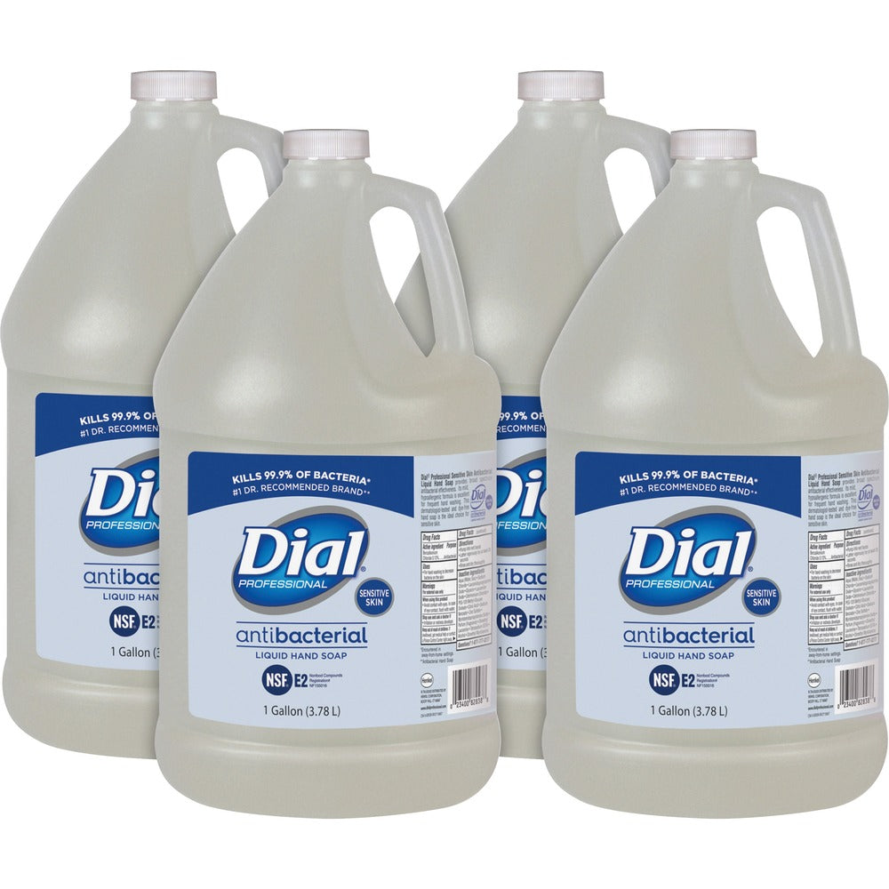 Image of Dial Corporation Soap Refill,Liquid,Sensitive Skin, 1Gal, 4/CT, Clear