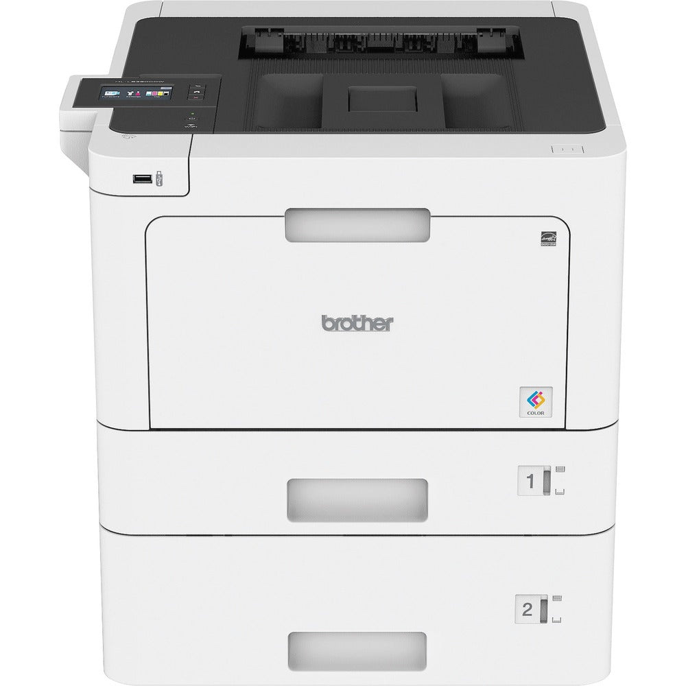 Image of Brother Wireless Laser Printer, 33PPM, 17.4"Wx19.5"Dx17.5"H, GY