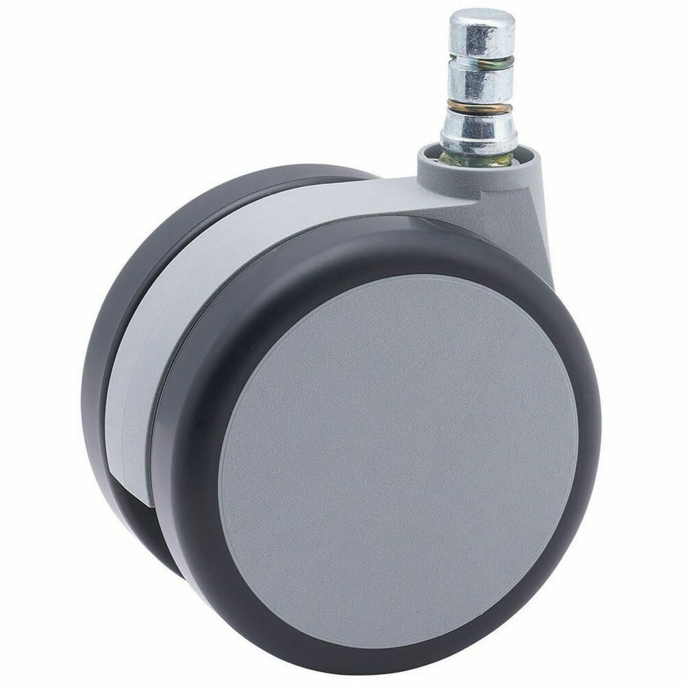 Image of Master Caster Noiseless Casters, Twin-Wheel, 3" Diameter, 5/ST, GY/BK